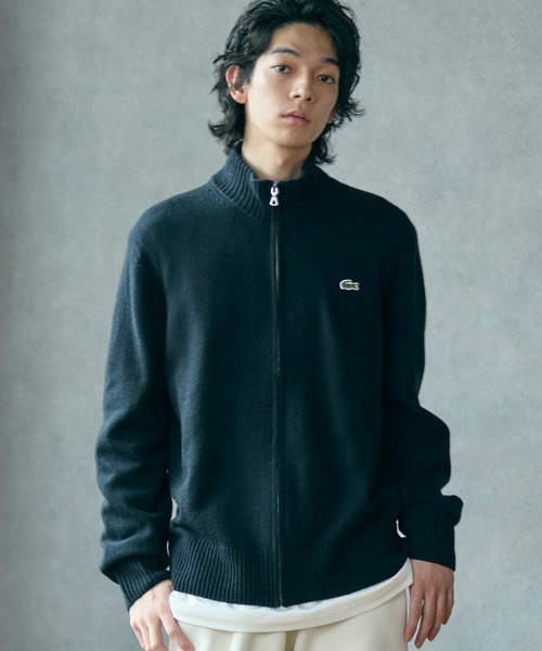 LACOSTE（ラコステ） セーター ニット ハイネックフルジップ ウール