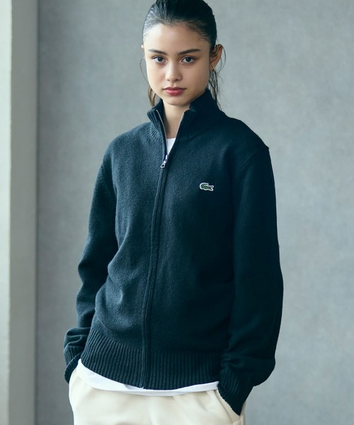 LACOSTE（ラコステ） セーター ニット ハイネックフルジップ ウール