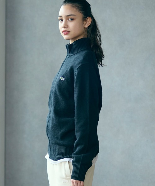 LACOSTE（ラコステ） セーター ニット ハイネックフルジップ ウール