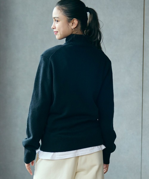 LACOSTE（ラコステ） セーター ニット ハイネックフルジップ ウール