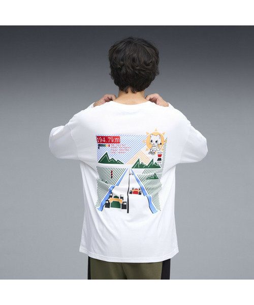 PUMA（プーマ） tシャツ ユニセックス NEKO-san 長袖 バックプリント