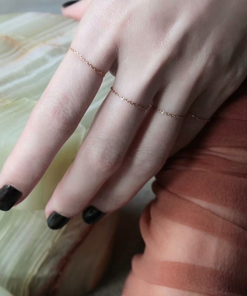 指輪 リング 「K10YG」ノーム チェーン リング（スリム/1P） / norme chain ring (slim/1P) レディースの画像