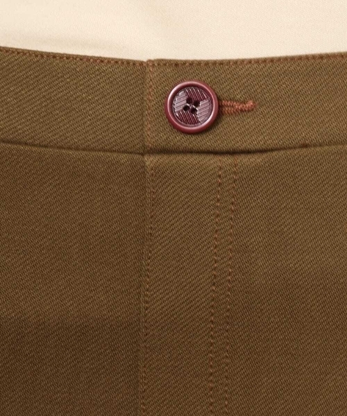Jocomomola（ホコモモラ） パンツ フラワー刺繍入り裏起毛レギンス