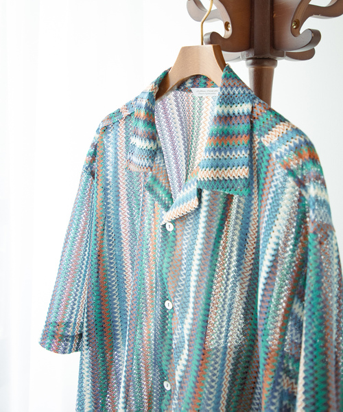 「JOURNAL STANDARD」 半袖シャツ LARGE サックスブルー メンズの画像