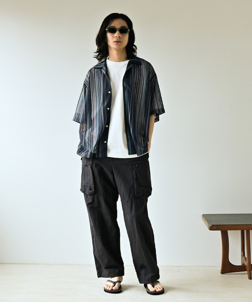 「JOURNAL STANDARD」 半袖シャツ LARGE サックスブルー メンズの画像