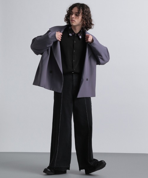 【HARE】パープル テーラードジャケット HARE（ハレ） テーラードジャケット MEDIUM パープル メンズ