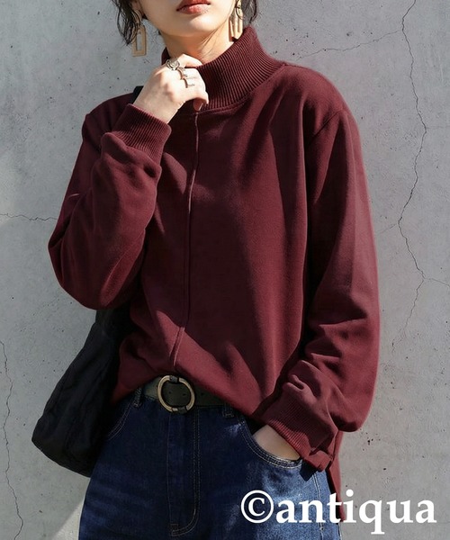 antiqua（アンティカ） モックネック プルオーバー レディース