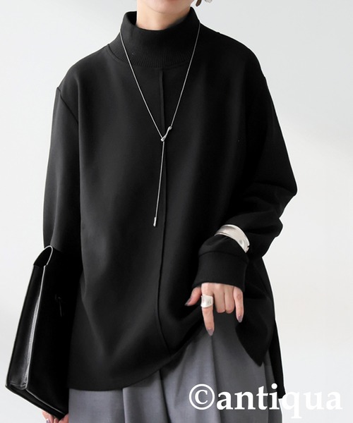 antiqua（アンティカ） モックネック プルオーバー レディース