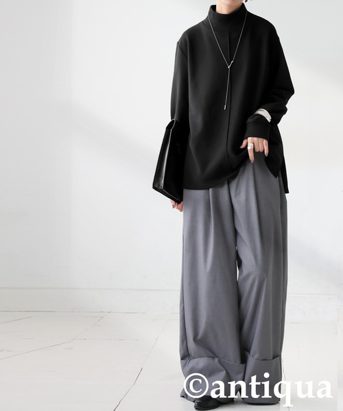 antiqua（アンティカ） モックネック プルオーバー レディース