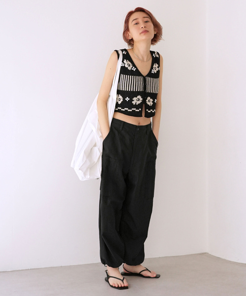 「SLOBE citron.」 パンツ FREE ホワイト レディース_画像3