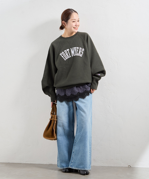 su_yan オリジナルスウェット Champion（チャンピオン） トレーナー スウェット 別注「CHAMPION