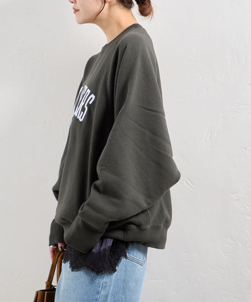 【ゆう】CHAMPION ワッペンツキスウェット Champion（チャンピオン） トレーナー スウェット 別注「CHAMPION