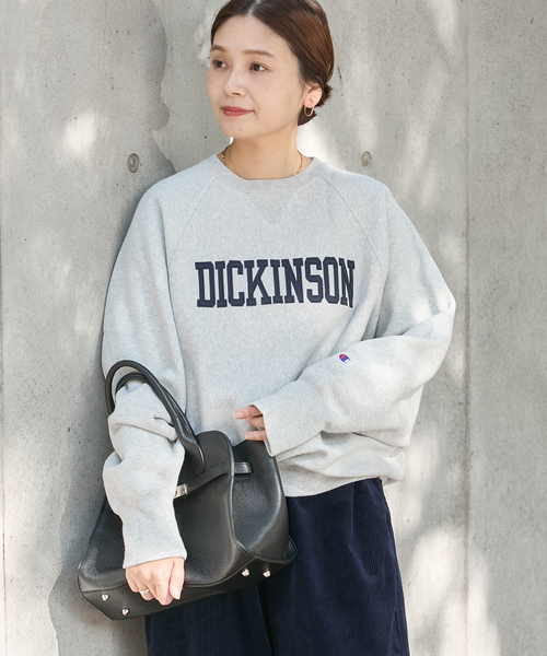【ゆう】CHAMPION ワッペンツキスウェット Champion（チャンピオン） トレーナー スウェット 別注「CHAMPION