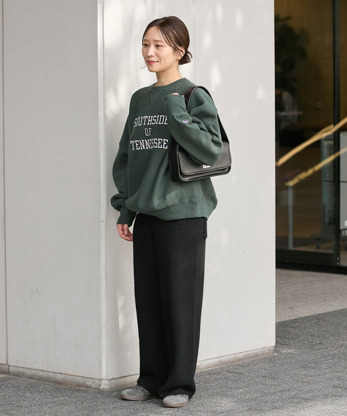 【ゆう】CHAMPION ワッペンツキスウェット Champion（チャンピオン） トレーナー スウェット 別注「CHAMPION