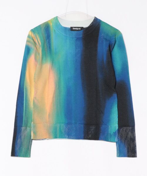 Desigual（デシグアル） ニット セーター ブルーグラデーション細