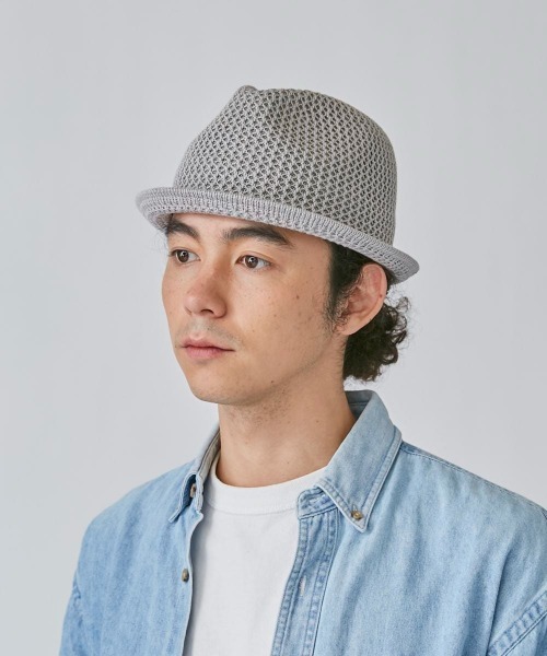 「OVERRIDE」 ハット 58cm ベージュ メンズ_画像2