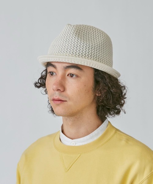 「OVERRIDE」 ハット 58cm ベージュ メンズ_画像5