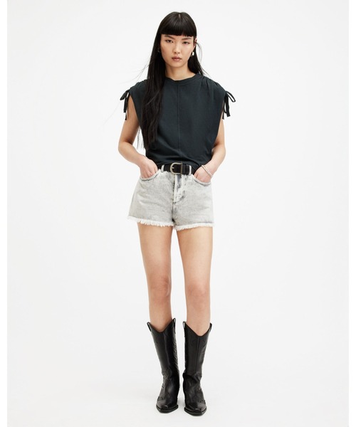 「ALLSAINTS」 ノースリーブトップス M ブラック レディース_画像5
