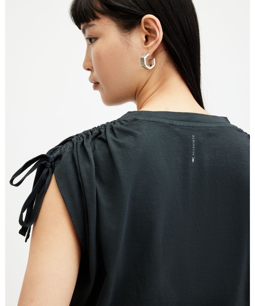「ALLSAINTS」 ノースリーブトップス M ブラック レディース_画像6
