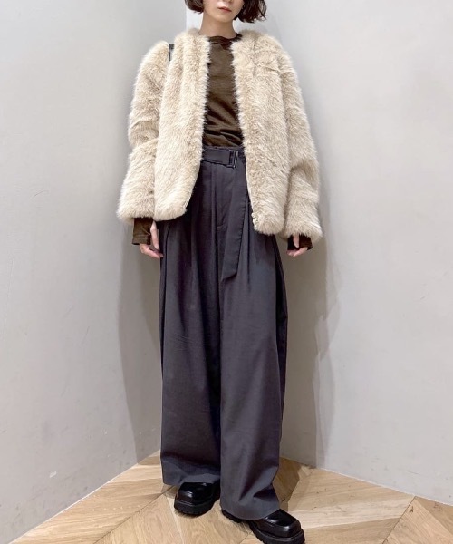 スナイデル新品未使用タグ付きファージャケット leather/fur faux reversible flight jacket – CAMPHOR WOOD