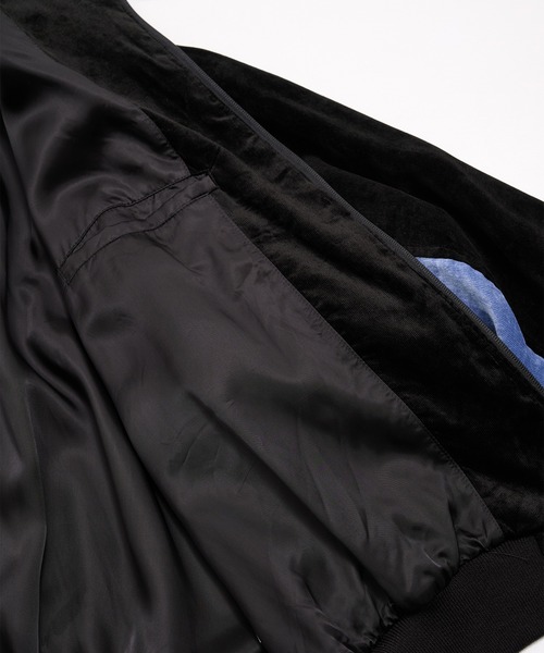 ブルゾン アウター 「BASICKS」Velvet 90's Line Jacket メンズの画像