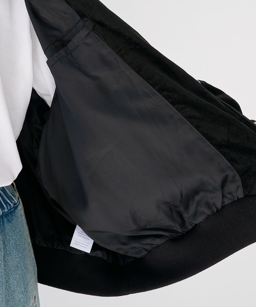 ブルゾン アウター 「BASICKS」Velvet 90's Line Jacket メンズの画像