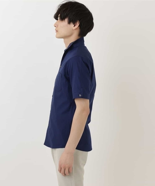 「MK MICHEL KLEIN HOMME 」 半袖シャツ 44 ホワイト メンズ_画像3