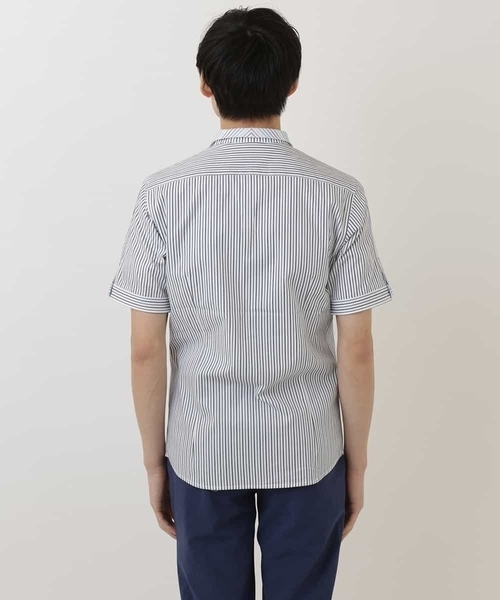 「MK MICHEL KLEIN HOMME 」 半袖シャツ 44 ホワイト メンズ_画像5