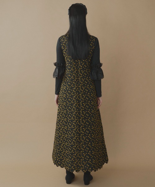 「PERNA」 ノースリーブワンピース MEDIUM ブラック レディースの画像