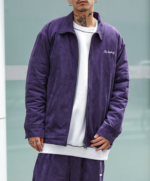 Subciety（サブサエティ） ブルゾン MEDIUM パープル メンズ