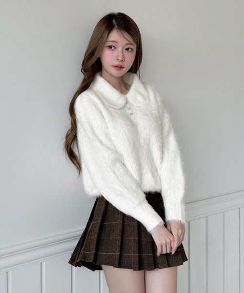 by muni:r ニット セーター ソフトブラー ファーニット レディース