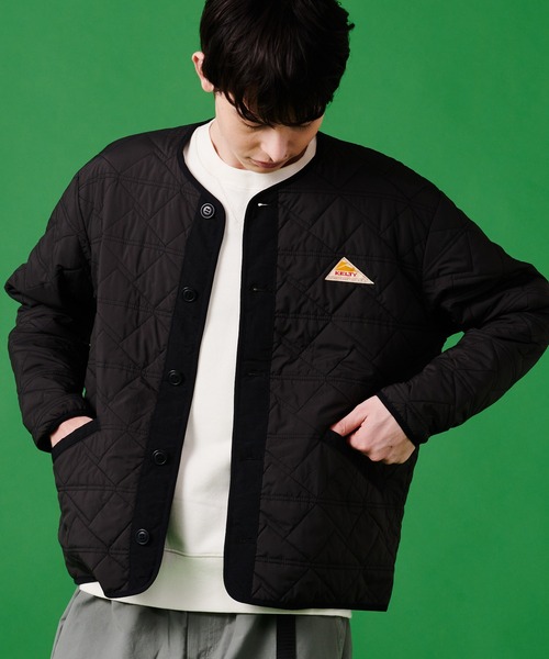 「KELTY」 ノーカラージャケット M カーキ レディース_画像8