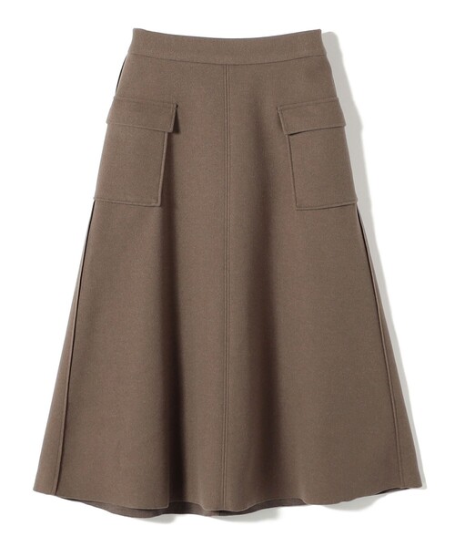 2点同梱ページ　コート、スカート SHIPS Colors:〈手洗い可能〉ジャージーメルトン ポケット フレア