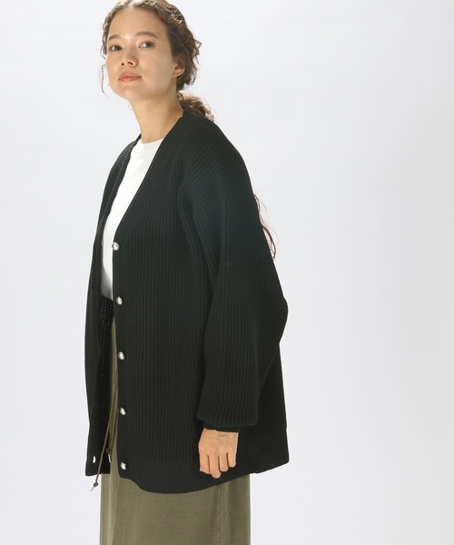 niko and...カーディガン niko and（ニコアンド）の「襟付きクロップドZIPカーディガン