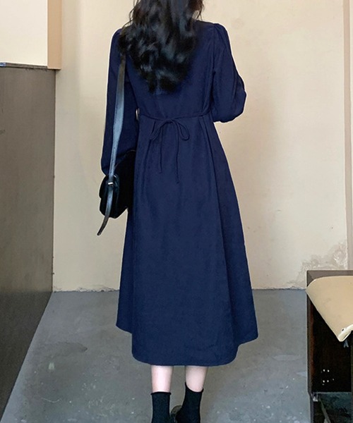 「Amulet」 長袖ワンピース M ブラック レディース_画像8