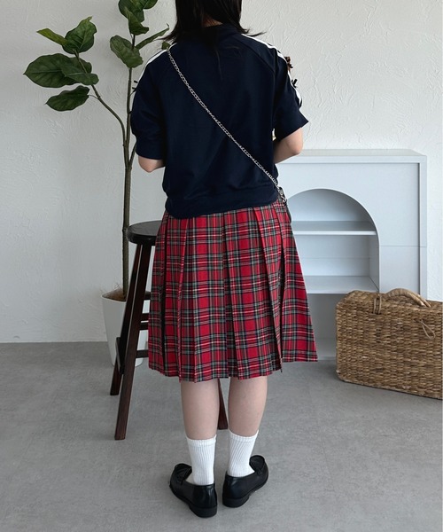 「kutir」 プリーツスカート LARGE ブルー レディース_画像3