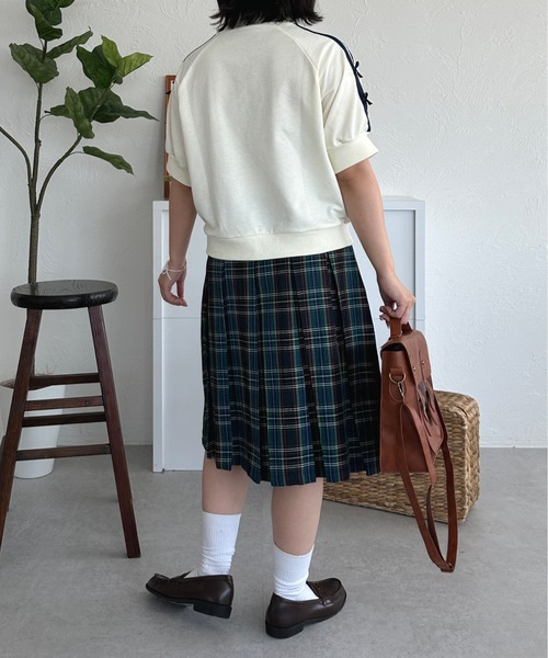 「kutir」 プリーツスカート LARGE ブルー レディース_画像7