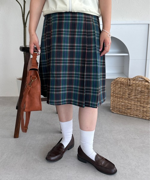 「kutir」 プリーツスカート LARGE ブルー レディース_画像8