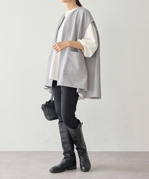 「BEARDSLEY」 ベスト FREE ブラック レディース_画像3