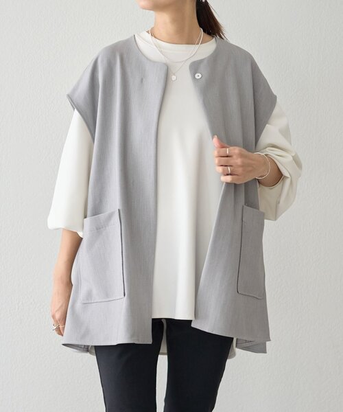 「BEARDSLEY」 ベスト FREE ブラック レディース_画像4