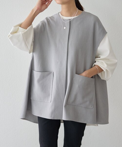 「BEARDSLEY」 ベスト FREE ブラック レディース_画像5