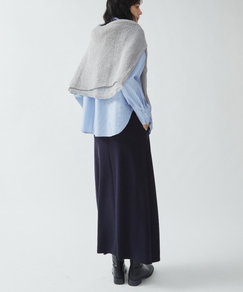 「Aunt Marie's」 長袖シャツ FREE ネイビー レディース_画像4