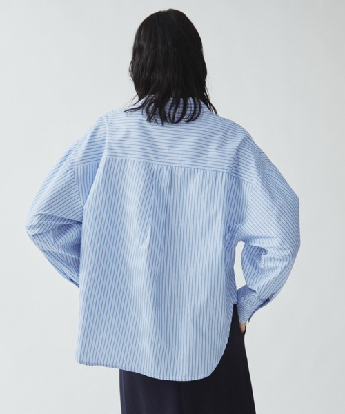 「Aunt Marie's」 長袖シャツ FREE ネイビー レディース_画像7