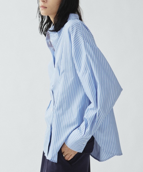 「Aunt Marie's」 長袖シャツ FREE ネイビー レディース_画像8