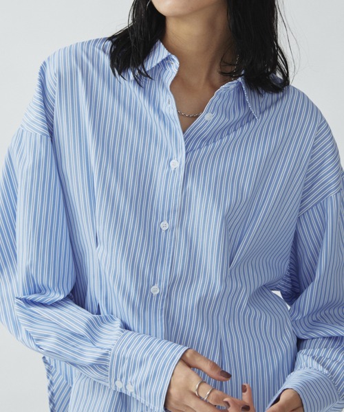 「Aunt Marie's」 長袖シャツ FREE ネイビー レディース_画像9