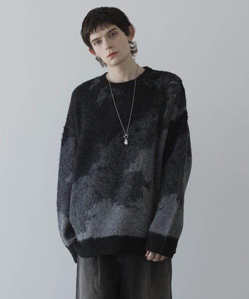 「remer」 長袖ニット SMALL ブラック系その他 メンズ_画像4