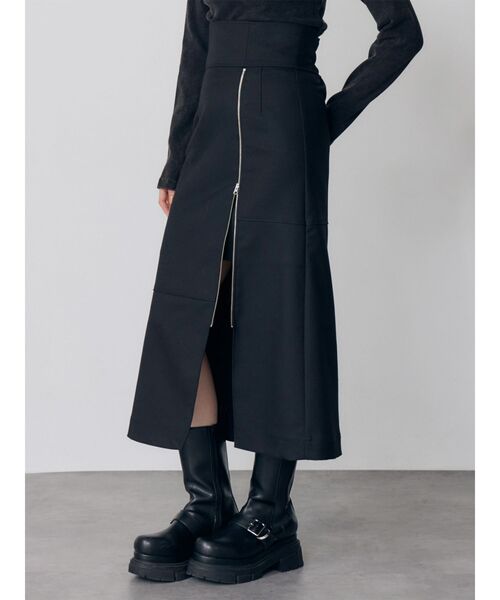 MURUA（ムルーア） スカート ジップスリットAラインスカート