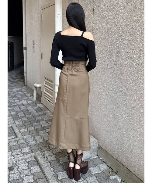 MURUA（ムルーア） スカート ジップスリットAラインスカート