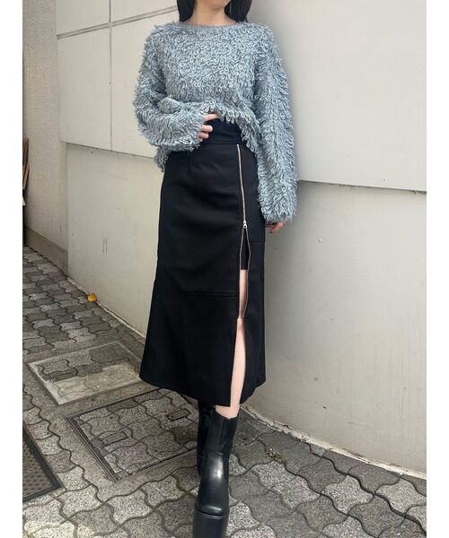 MURUA（ムルーア） スカート ジップスリットAラインスカート