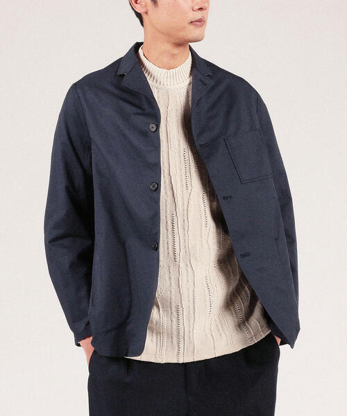 (美品) トゥモローランド アルパカ テーラードジャケット アンコン ネイビー TOMORROWLAND（トゥモローランド） テーラードジャケット 46 ネイビー